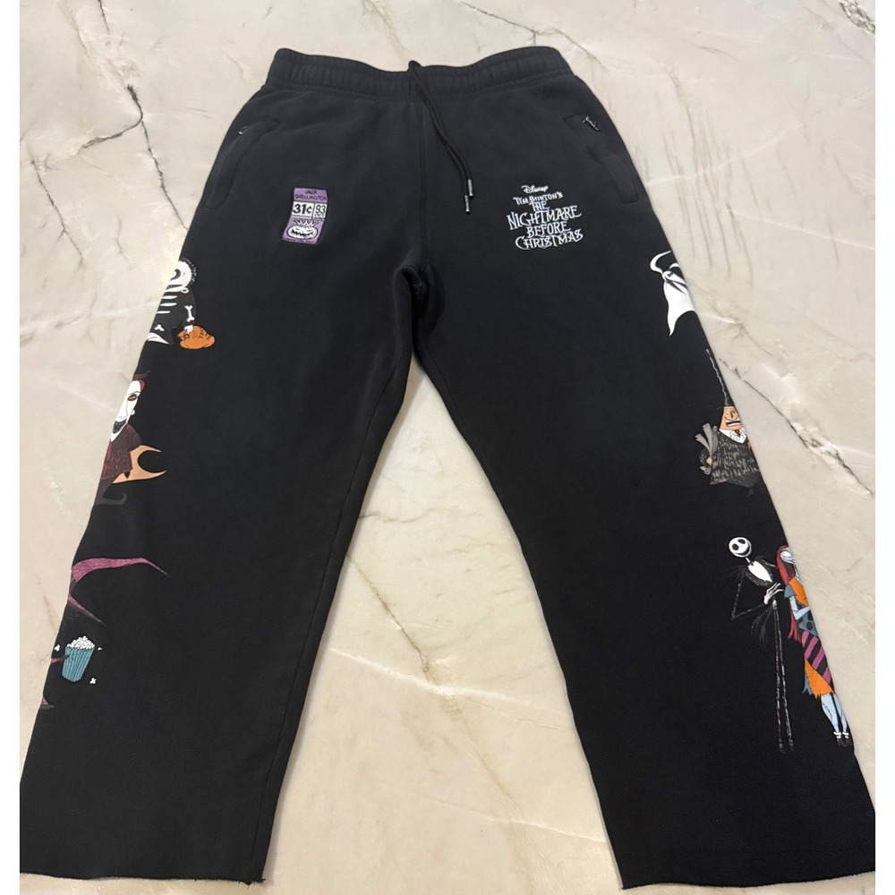 Disney Shoe Palace Nightmare Before Christmas Sweatpants Size M Jack Skellington